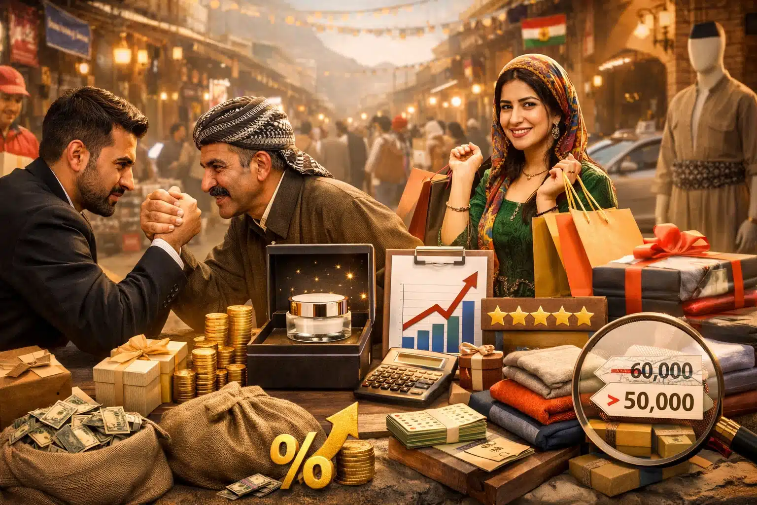 چۆن بەهای کاڵاکانمان بەرز بکەینەوە؟