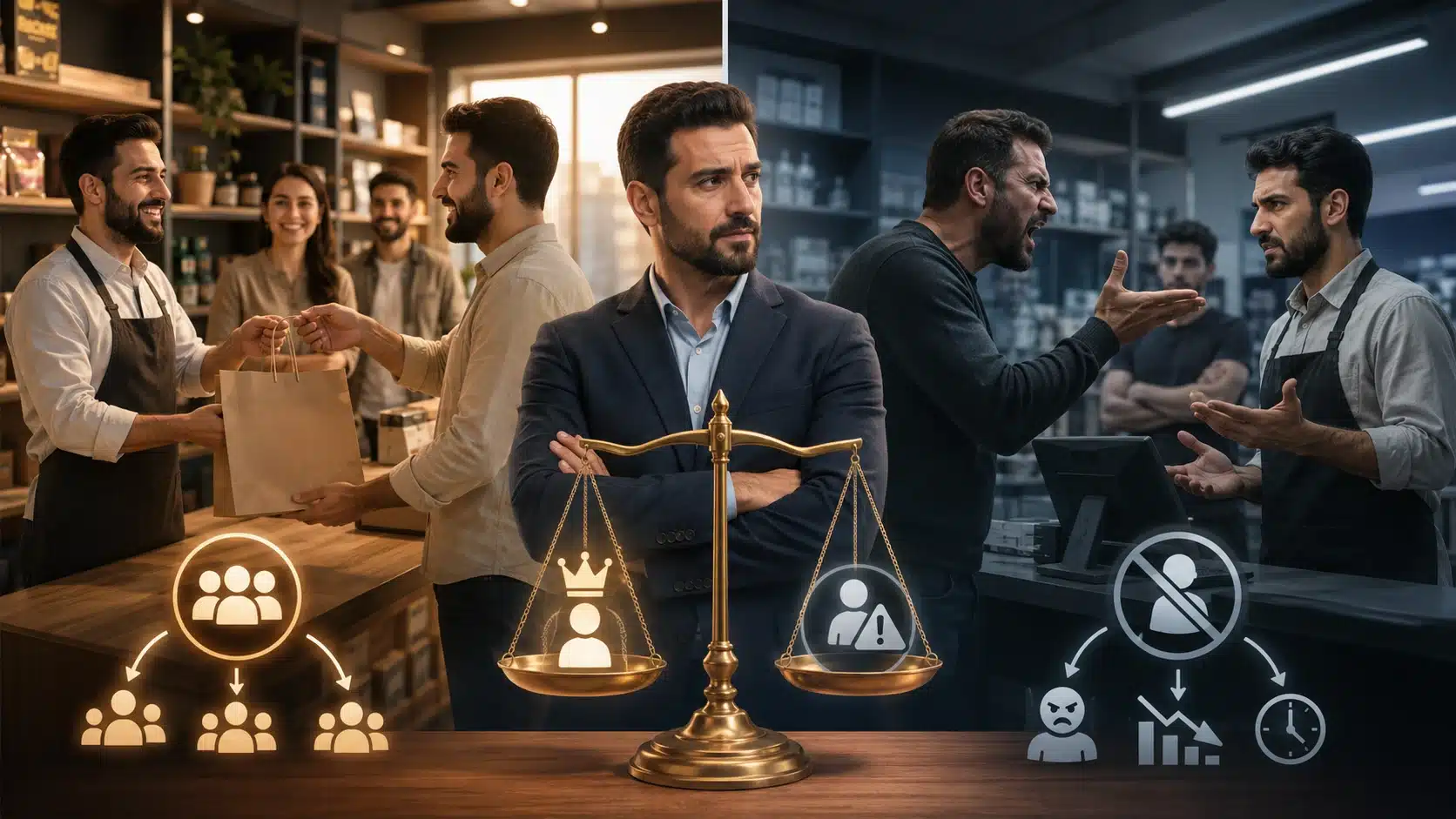 ئایا لە بزنسدا کڕیار پاشایە؟
