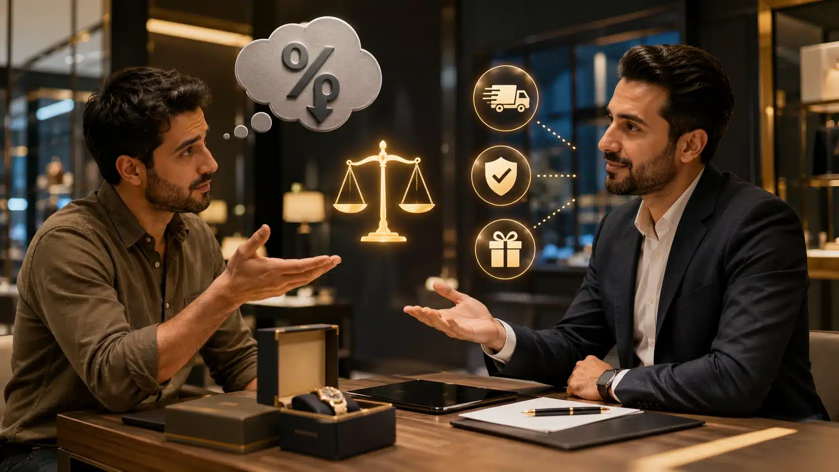 دەزانم کاڵاکەت بەهای بەرزە، بەڵام دیسان داشکاندنم بۆ بکە
